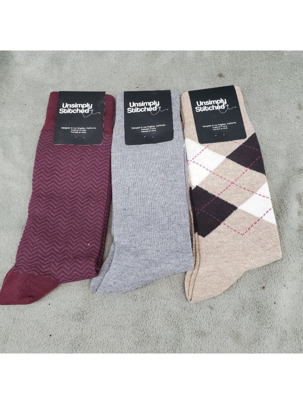 Unsimply Stitched Socks Mens One Size Three Pack of Crew Socks *NWT*